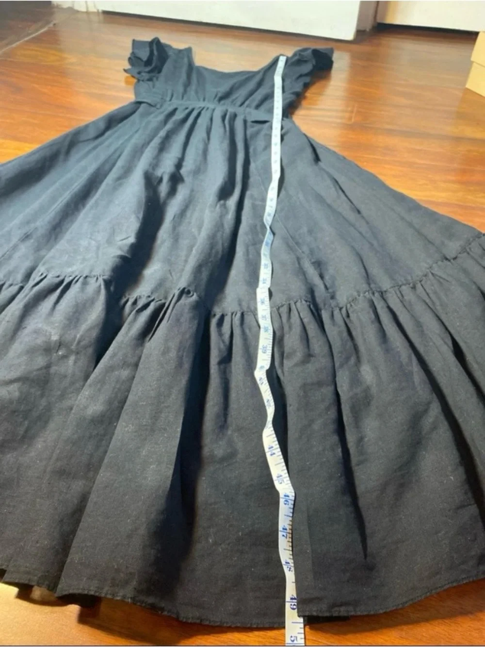 Free People Linen Open Back Dress